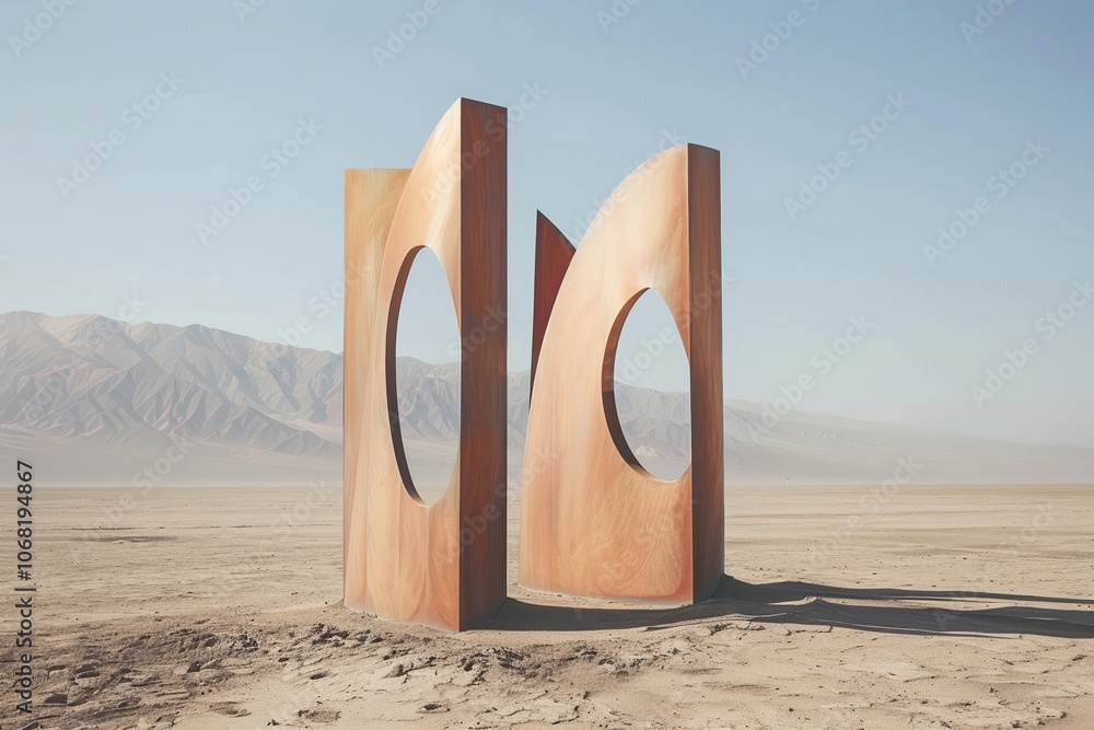 A minimalist sculpture garden on Mars A minimalist sculpture garden on Mars