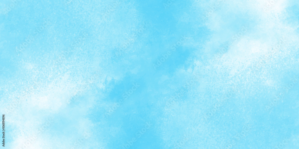 Grunge tint light blue watercolor abstract background, Aquarelle paint paper textured, blue sky with clouds, Sky Nature Landscape Background, sky background with white fluffy clouds. Grunge tint light blue watercolor abstract background, Aquarelle paint paper textured, blue sky with clouds, Sky Nature Landscape Background, sky background with white fluffy clouds.