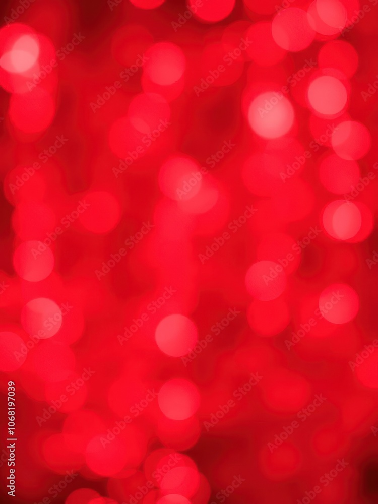Abstract red bokeh snowflakes background with soft focus and glowing lights, soft focus Abstract red bokeh snowflakes background with soft focus and glowing lights, soft focus