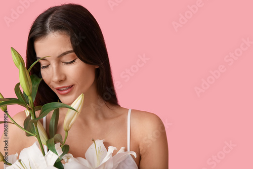 Beautiful young woman with ...