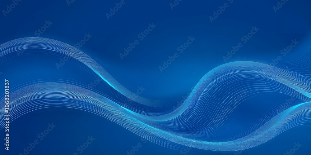 Abstract blue background with wavy lines Abstract blue background with wavy lines