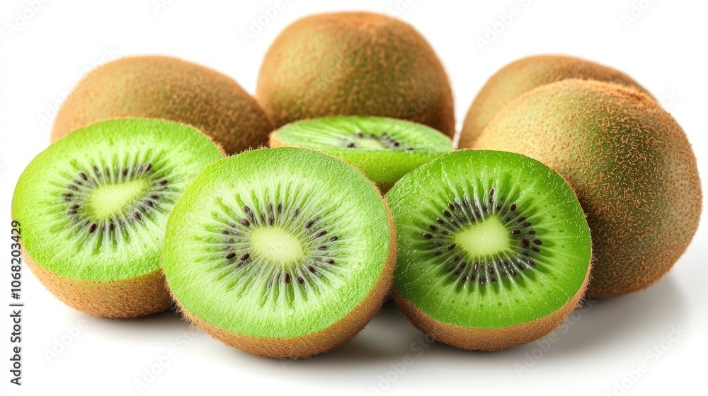 Fototapeta premium Fresh Green Kiwi Fruit
