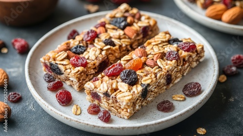 Delicious Granola Bars with Dried Fruit and Nuts