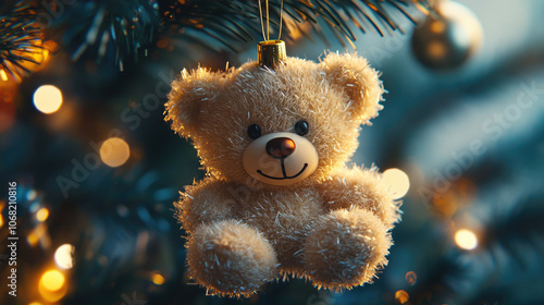 Wallpaper Mural Christmas Tree and Bear Toys Torontodigital.ca