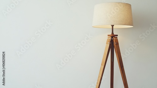 Wooden Tripod Floor Lamp