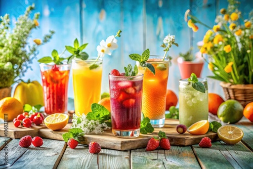 Refreshing Summer Drinks: Vibrant Images of Cocktails, Smoothies, and Juices Perfect for Hot Days and Parties