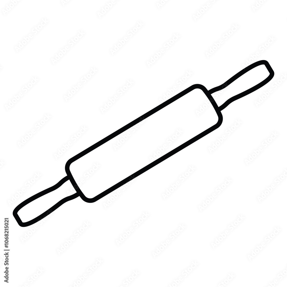 Rolling pin icon, vector illustration. Flat design style. vector rolling pin icon illustration isolated on White background Rolling pin icon, vector illustration. Flat design style. vector rolling pin icon illustration isolated on White background