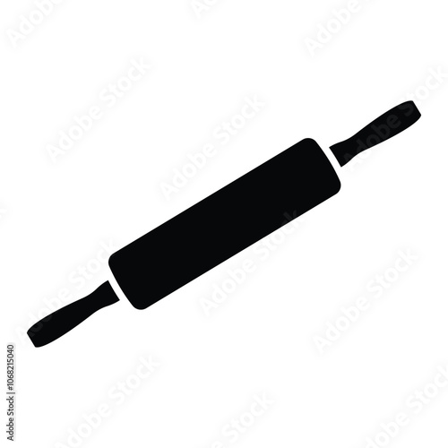 Rolling pin icon, vector illustration. Flat design style. vector rolling pin icon illustration isolated on White background