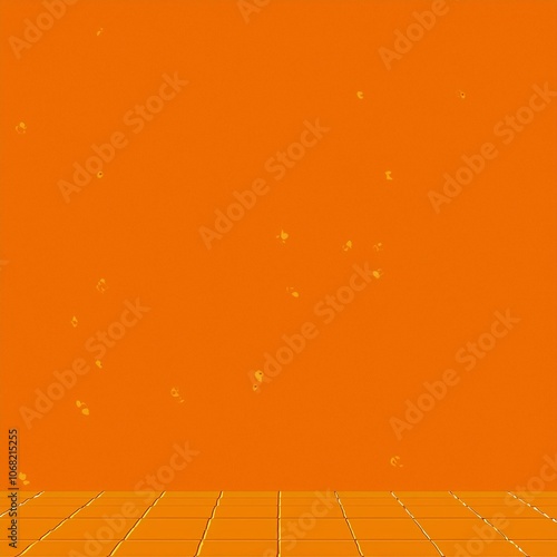 다양한 주황색 패턴의 배경 이미지(Background image with various orange patterns)