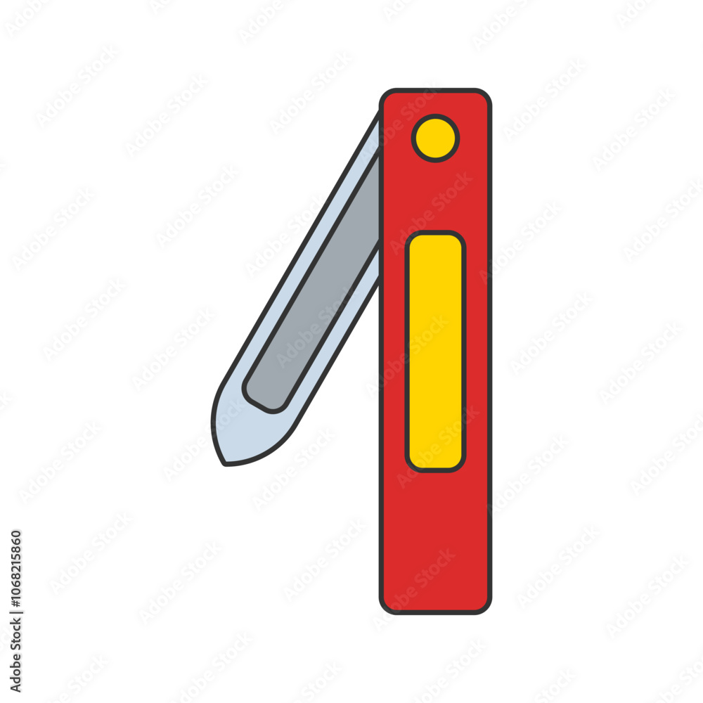 Pocket knife Icon Illustration Pocket knife Icon Illustration