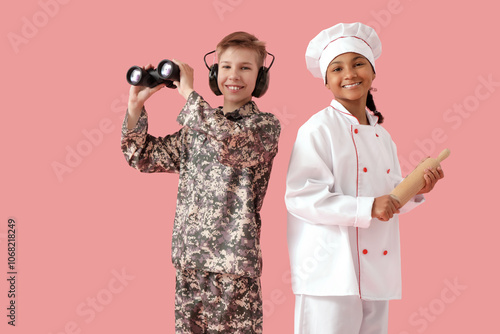 Teenage soldier and chef on...