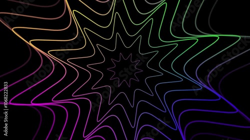 A 60-second seamless loop of a vibrant, psychedelic web pattern animation in Full HD (1920x1080) at 30 fps. Perfect as a dynamic background for YouTube, music visualizations, or creative projects