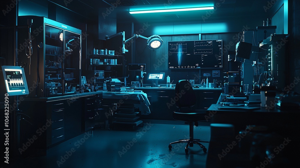 Explore the intricacies of a cutting-edge medical laboratory designed for advanced diagnostic research and innovation Explore the intricacies of a cutting-edge medical laboratory designed for advanced diagnostic research and innovation