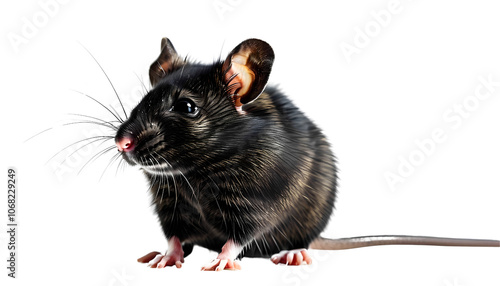 
Rat on a translucent background