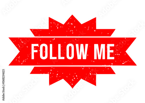 Minimalist Follow Me Lower Third Button Vector Graphics Element