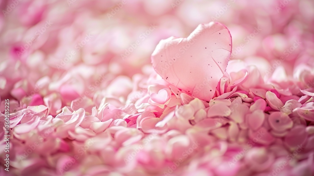 Fototapeta premium Enchanting Beautiful Pink Heart Background Image: A Symphony of Love and Beauty