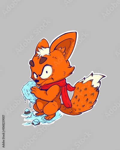 Fox and snowball angry expression 