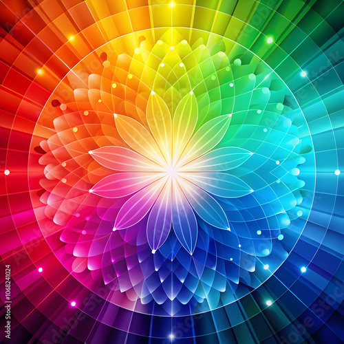 a colorful vibrate bright color template photo