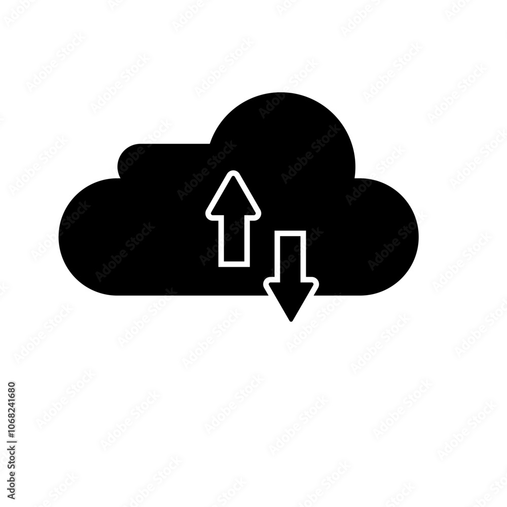 Cloud Tech Icon Glyph