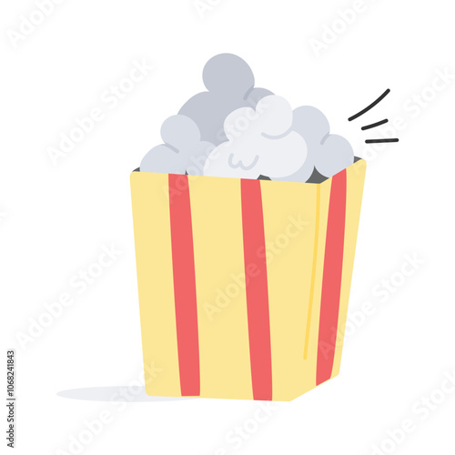 Get this amazing icon of popcorn in modern style