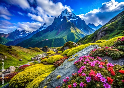 Breathtaking Macro Photography of Haizi and Wawu Mountains Showcasing the Vibrant Flora, Unique Fauna, and Stunning Natural Landscapes in High Detail and Vivid Colors photo