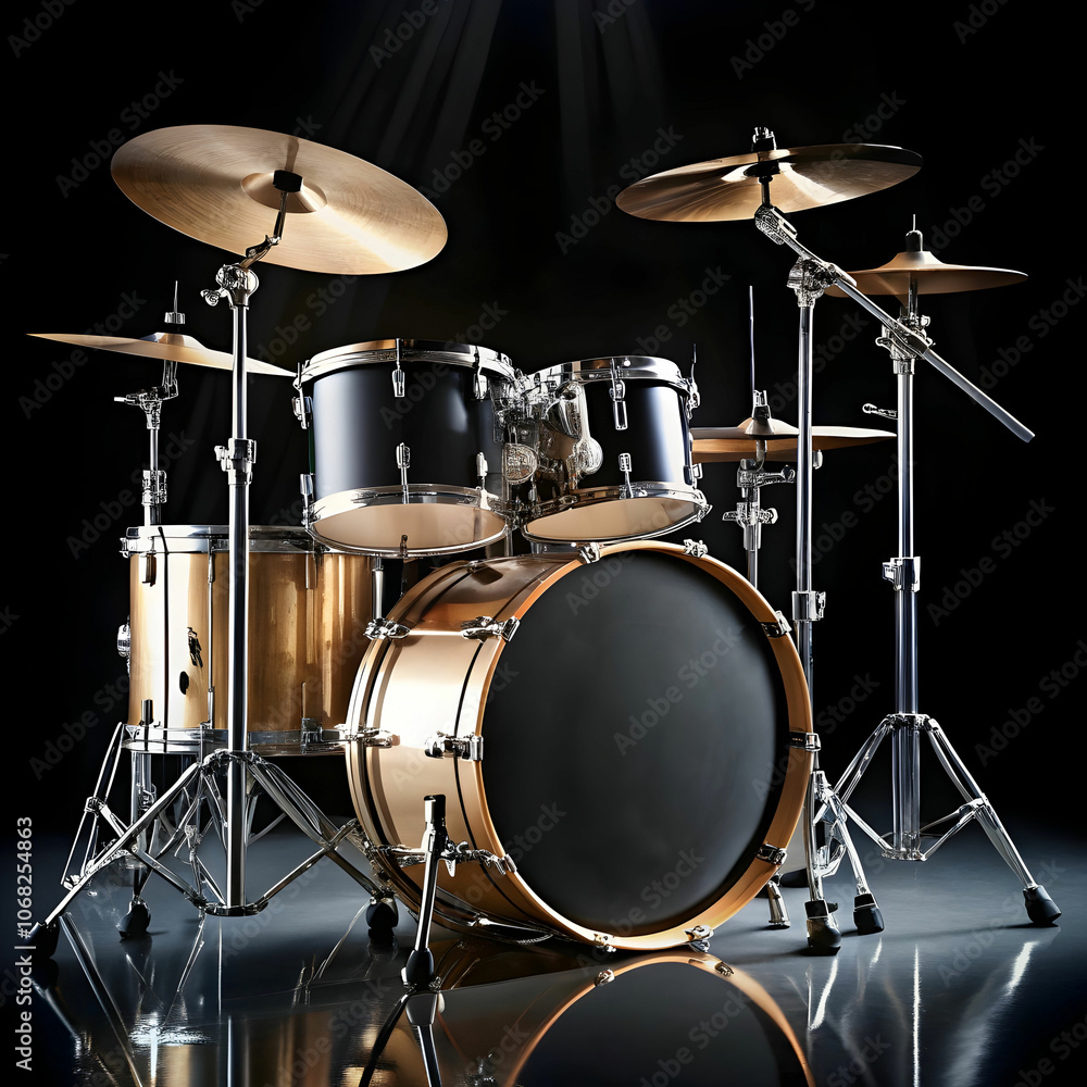 Fototapeta premium A drum set displayed against a white background