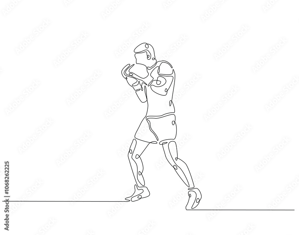 Continuous one line drawing of boxers. One line drawing illustration of boxing athlete. Sports, workout concept single line. Editable outline Continuous one line drawing of boxers. One line drawing illustration of boxing athlete. Sports, workout concept single line. Editable outline