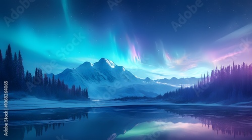 Aurora night sky