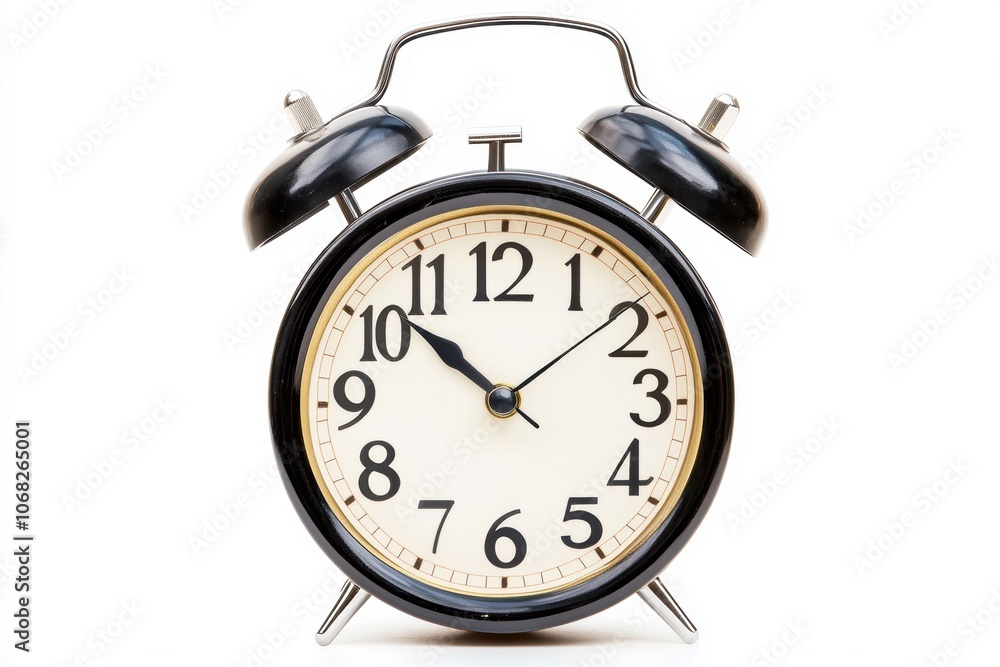 a desk clock showing 900, concept of punctuality and time management in business, classic design, isolated on white background a desk clock showing 900, concept of punctuality and time management in business, classic design, isolated on white background
