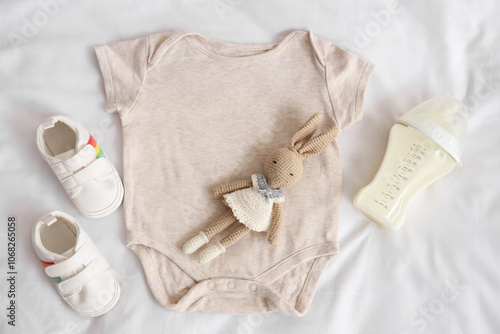 Bottle of baby milk formula...