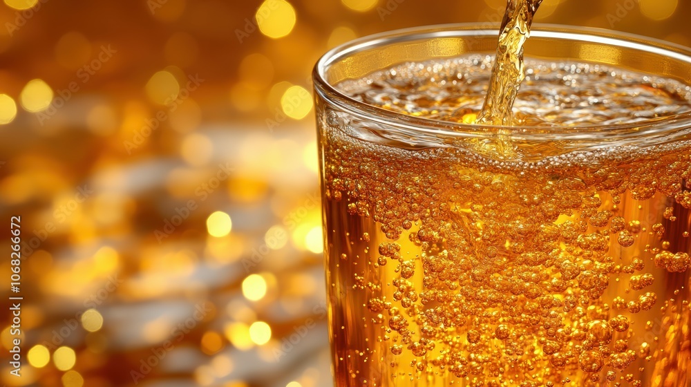 Bubbles and Sparkles in a Refreshing Drink Bubbles and Sparkles in a Refreshing Drink
