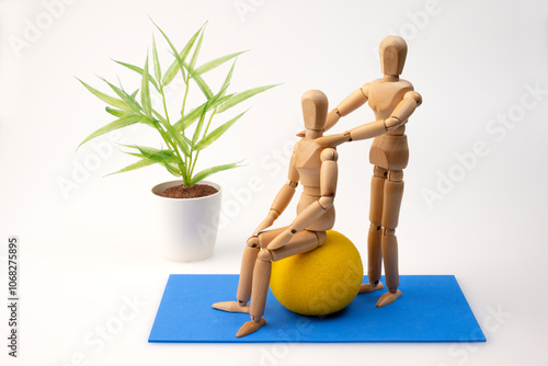 Gymnastikball, Rückenschule, Physiotherapie