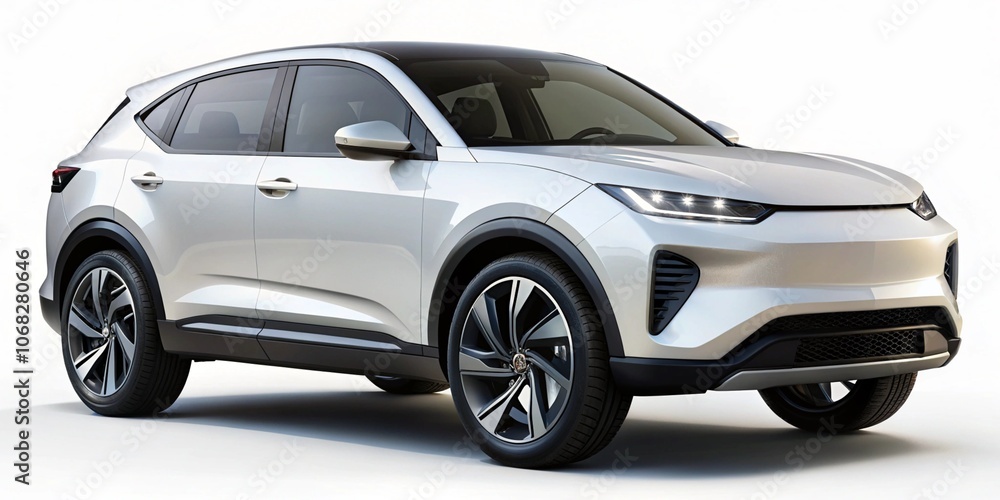 White SUV electric car White SUV electric car