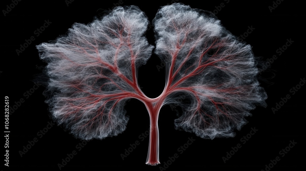 Obraz premium Explore the intricate beauty of a fractal tree structure in abstract art