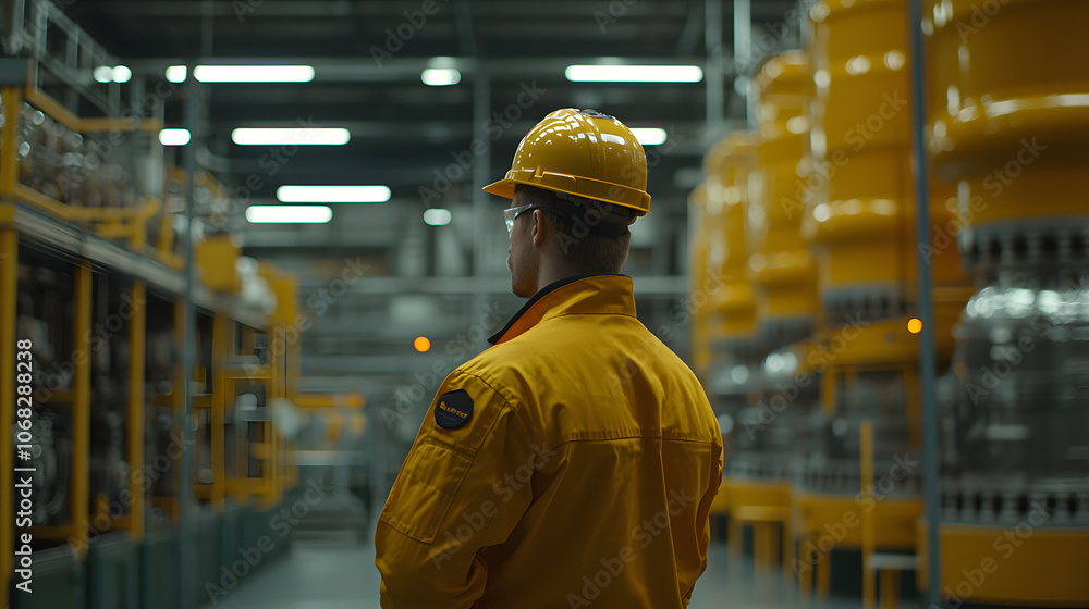 industrial worker in factory industrial worker in factory