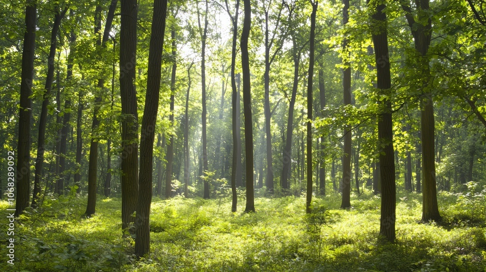 Tranquil Forest Symphony: A Serene Landscape with Gentle Breeze rustling through Trees Revealing Nature's Beauty - Ultra-Detailed Photography Tranquil Forest Symphony: A Serene Landscape with Gentle Breeze rustling through Trees Revealing Nature's Beauty - Ultra-Detailed Photography