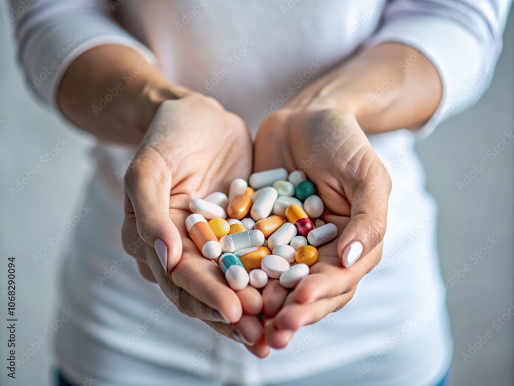 Captivating Minimalist Photography of Pills in Hand: A Dual Perspective on Medication's Role in Modern Life, Showcasing Simplicity and Clarity in a Health Context Captivating Minimalist Photography of Pills in Hand: A Dual Perspective on Medication's Role in Modern Life, Showcasing Simplicity and Clarity in a Health Context