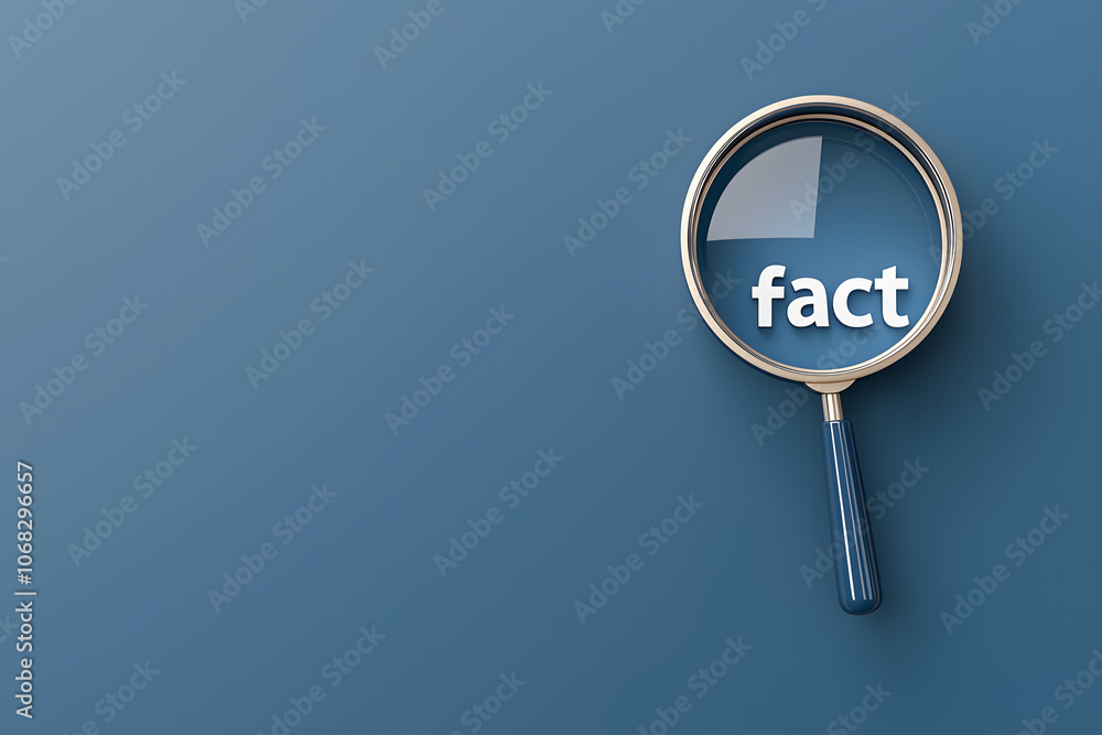 Magnifying Glass Hovering Over the Word ‘Fact’ – Symbolising Research, Investigation, and Information Discovery Concept Magnifying Glass Hovering Over the Word ‘Fact’ – Symbolising Research, Investigation, and Information Discovery Concept