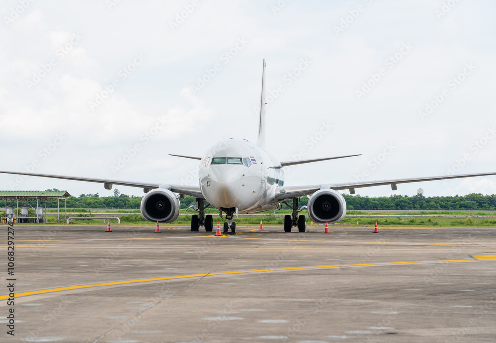 This plane on parking at airport This plane on parking at airport
