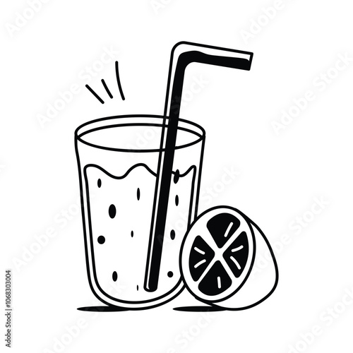 Refreshing lemon soda, a perfect thirst quencher