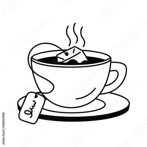 Warm cup of tea, ideal for relaxation and warmth