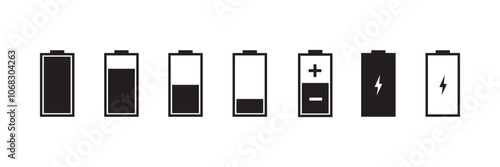 Bettery Charging Icon set