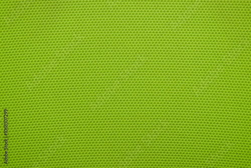 黄緑のざらざらした合成繊維のメッシュ素材　テクスチャー背景素材