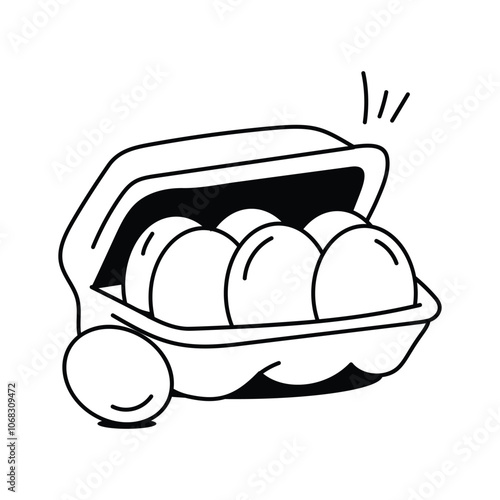 Get this amazing icon of eggs in modern style