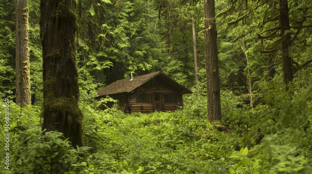 Serene Escape: Tranquil Forest Cabin Retreat Surrounded by Towering Trees | Ultra-Detailed Nature Scene for Relaxation Serene Escape: Tranquil Forest Cabin Retreat Surrounded by Towering Trees | Ultra-Detailed Nature Scene for Relaxation