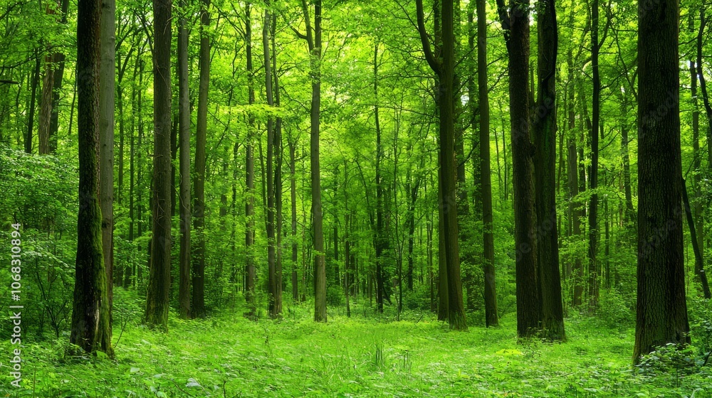 Tranquil Dusk in Enchanted Forest - Captivating Nature Scene with Rustling Leaves and Distant Wildlife Sounds