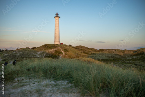 Leuchtturm im Abendlicht