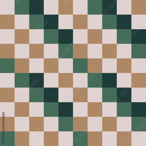 Plaid plaid with beige-green texture