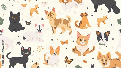 Abstract seamless pattern