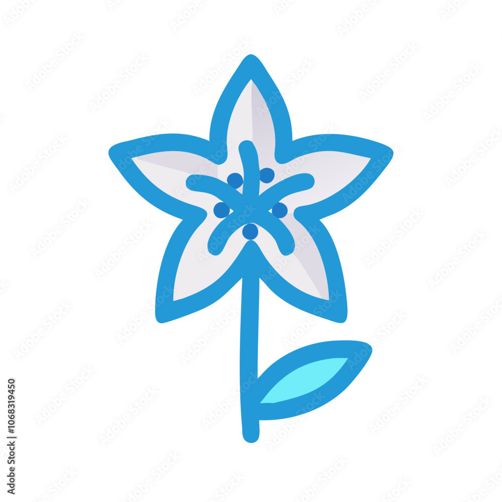 amaryllis flower vector icon, vector flower illustration, flower icon - simple vector illustration of a amaryllis flower, ideal for floral designs, botanical art, and nature-themed projects.. amaryllis flower vector icon, vector flower illustration, flower icon - simple vector illustration of a amaryllis flower, ideal for floral designs, botanical art, and nature-themed projects..